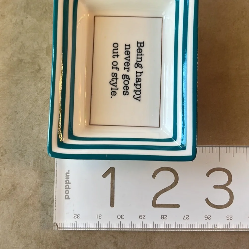 Two’s Company Petite Wise Saying Trinket Tray